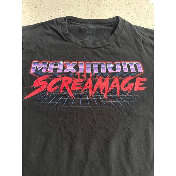 Universal Studios Halloween Horror Night Crew Neck Black SS T-Shirt Men's Sz S - Picture 2 of 6